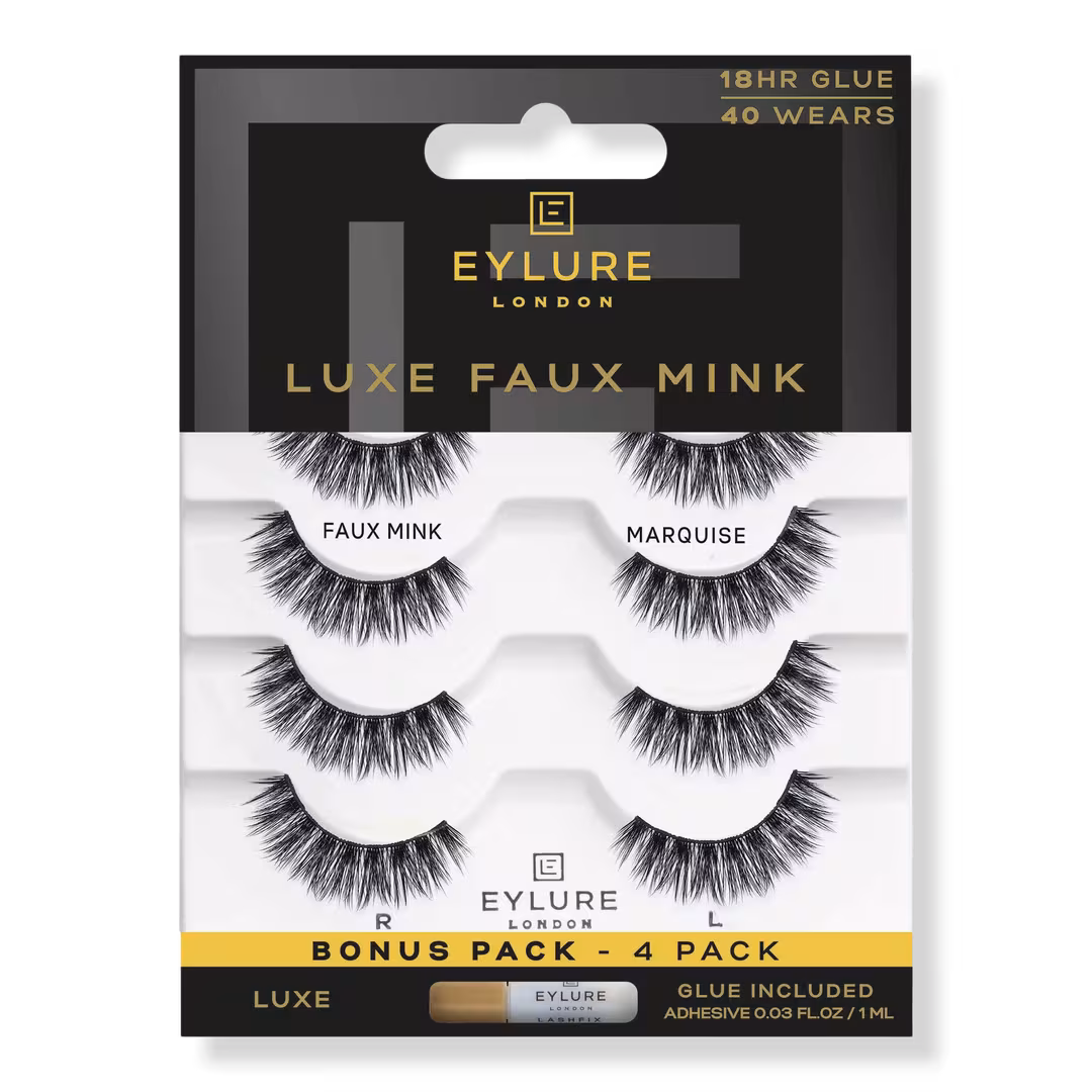 Eylure  Luxe Silk Marquise Eyelashes Multipack
