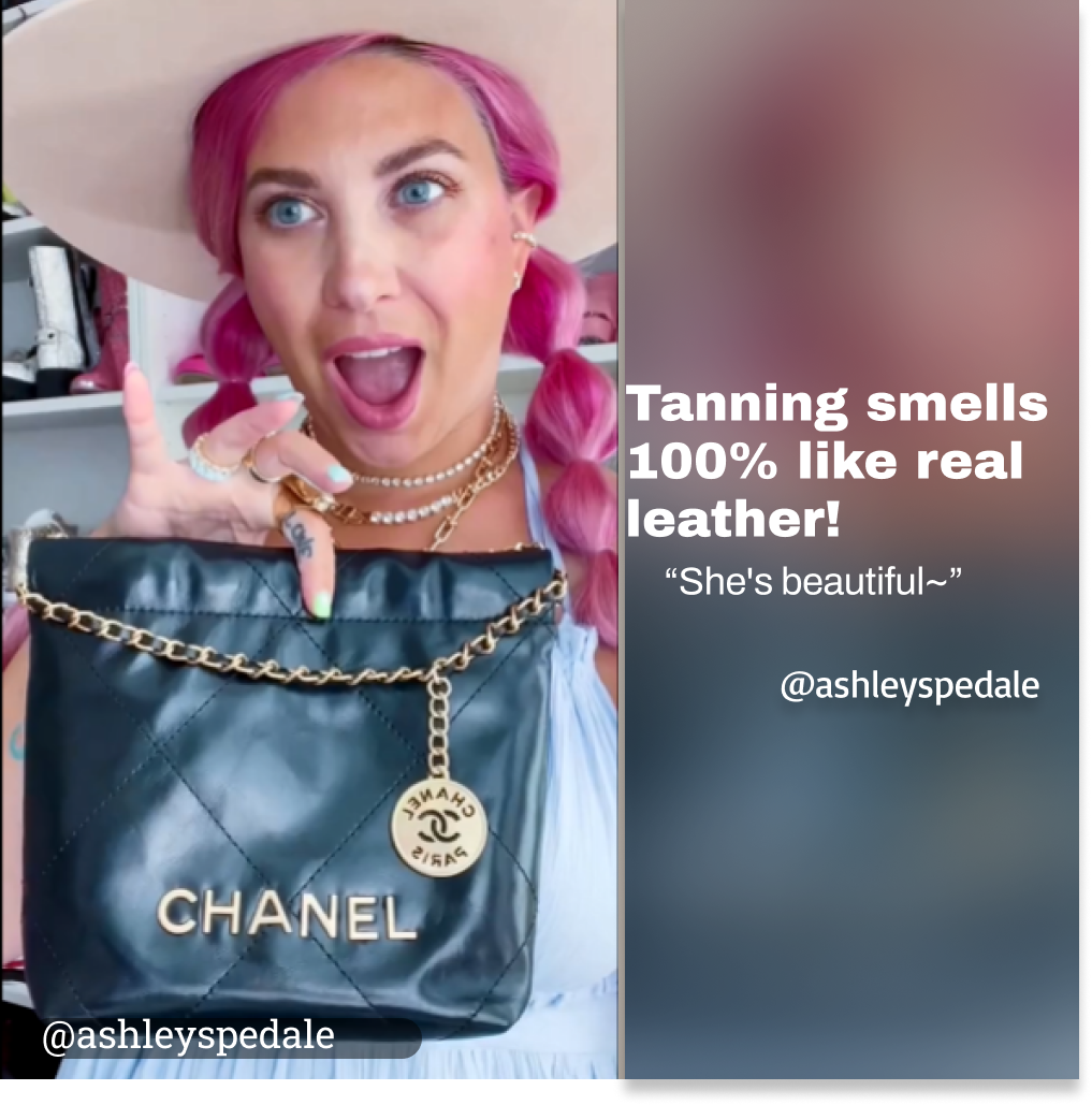 Chanel 22 Mini Hnadbag Shiny Calfskin & Gold-Tone Metal Black