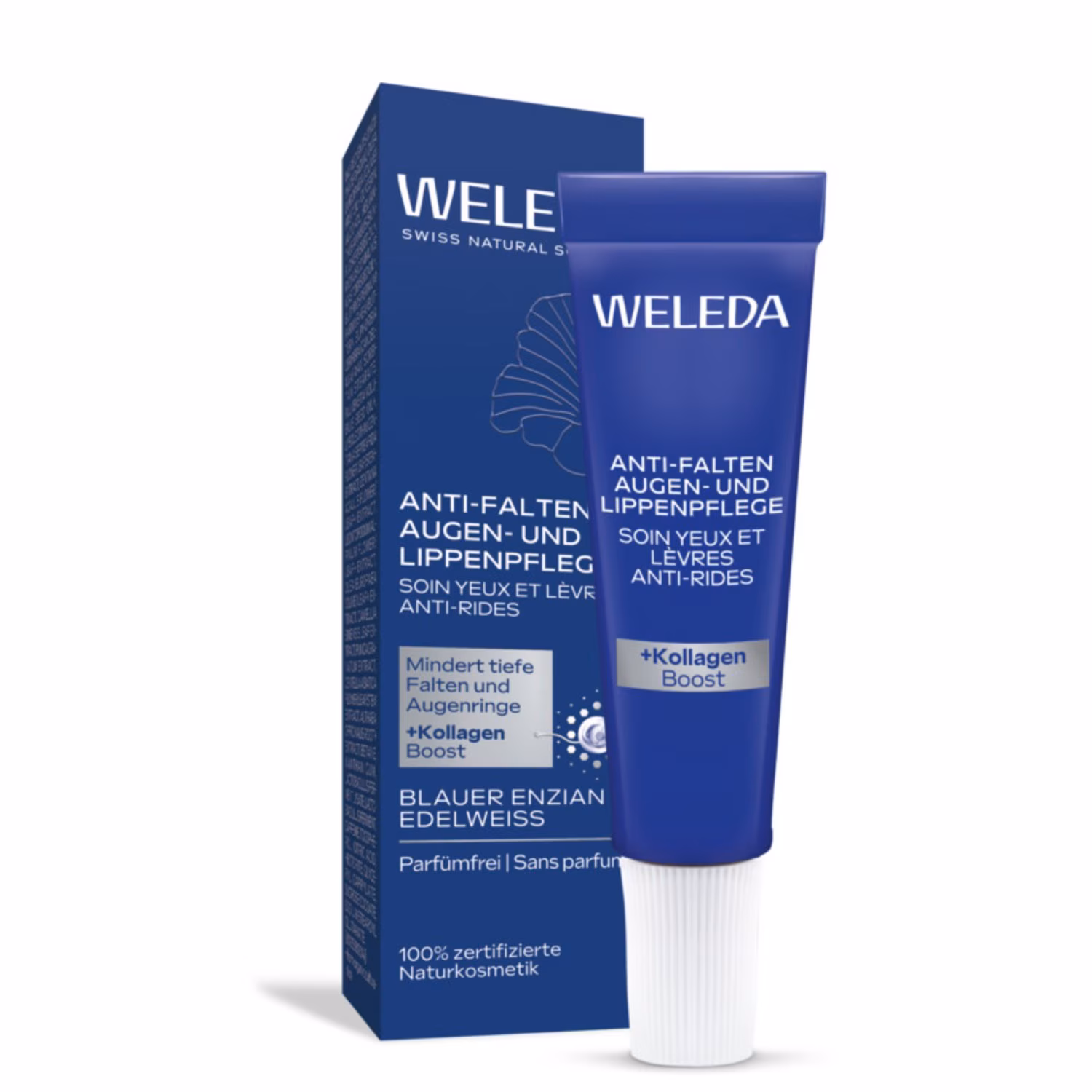 Anti-Falten Augen- und Lippenpflege Blauer Enzian & Edelweiss