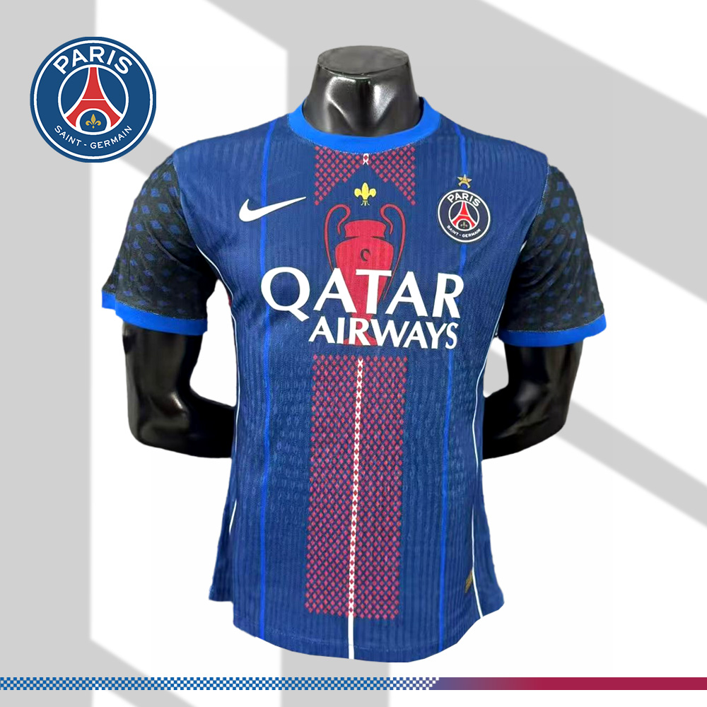 2025/2026 Paris Saint-Germain Special Edition European Cup Champions Jersey (Player Edition)