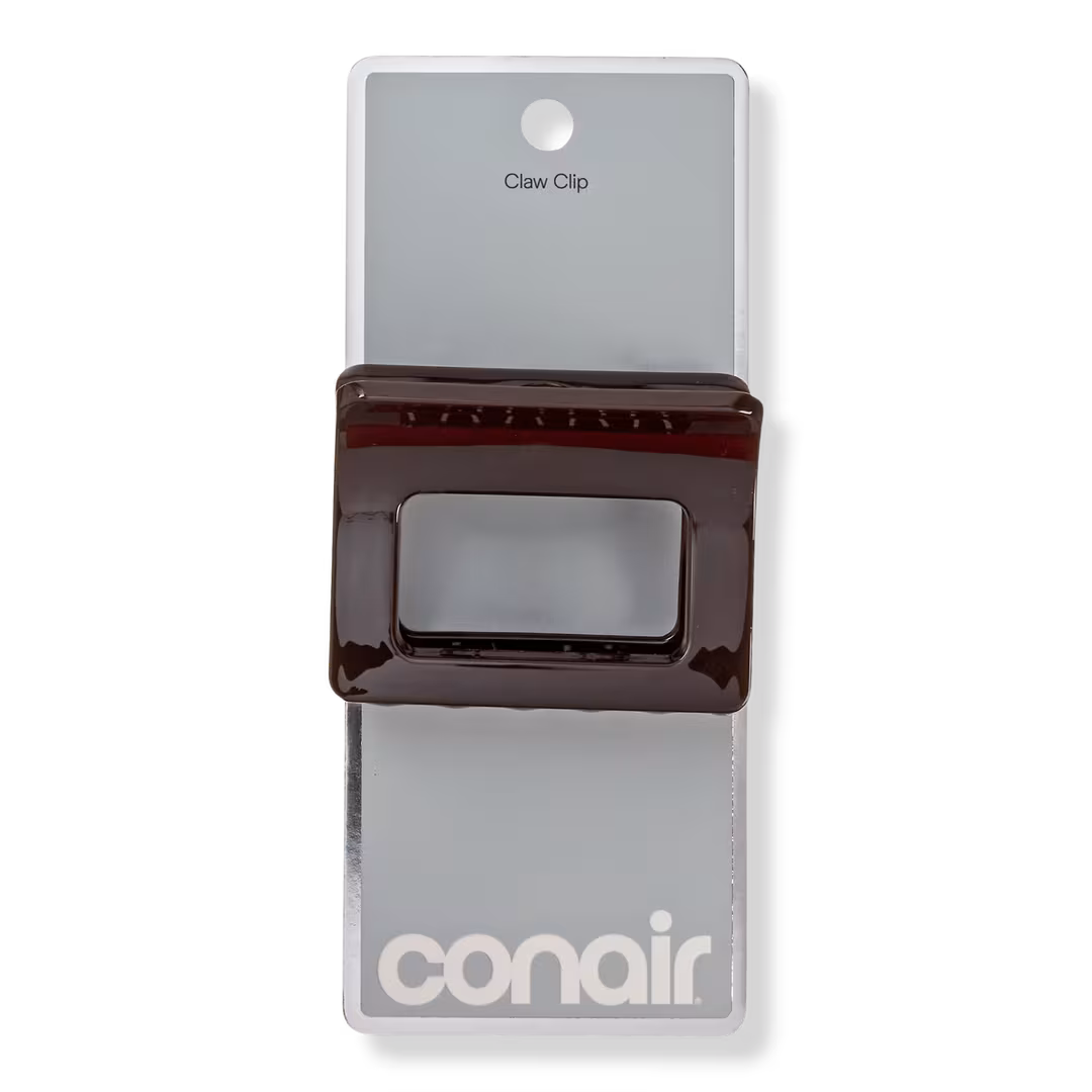 Conair Accessories  Brown Rectangular Claw Clip