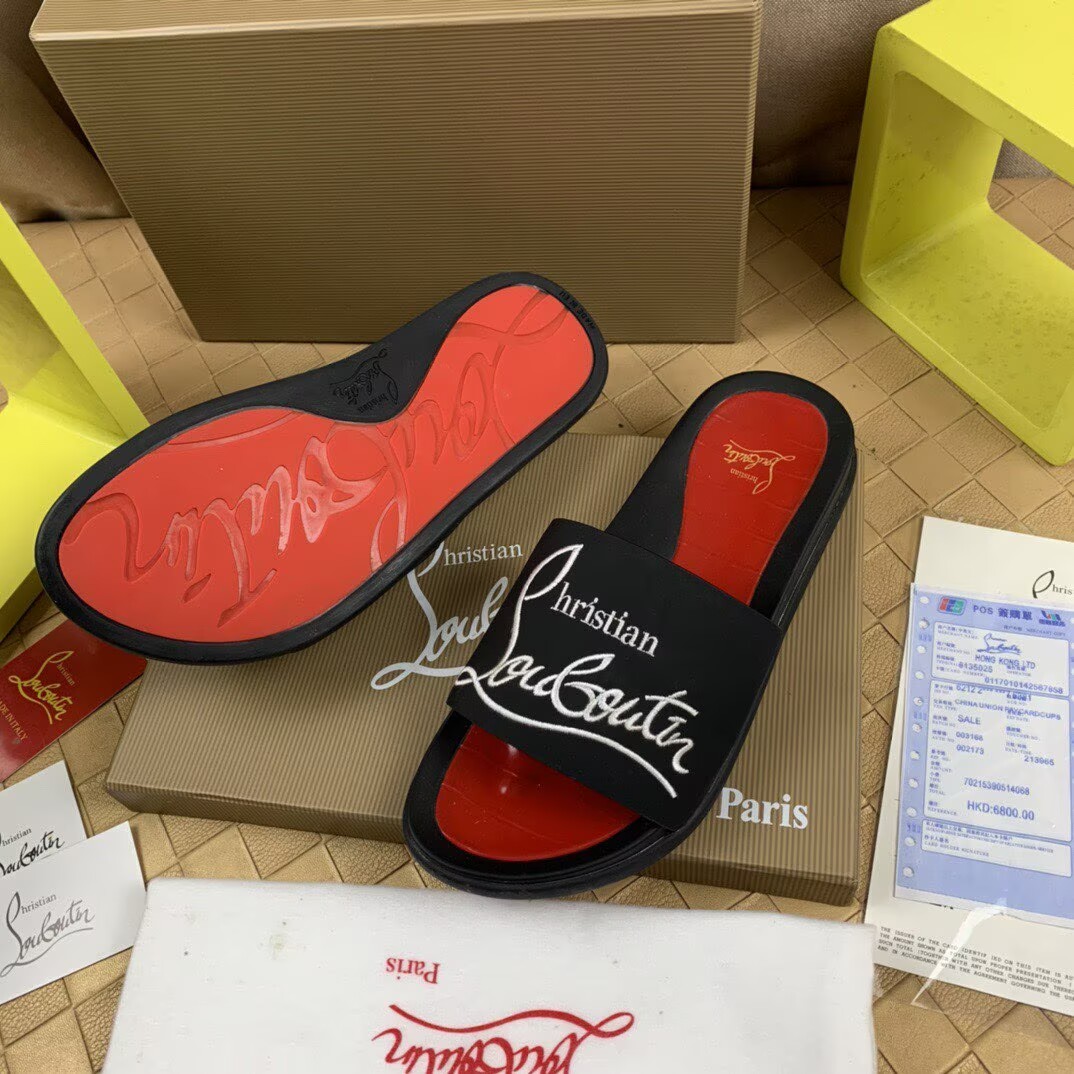 CHRISTIAN LOUBOUTIN SLIPPERS - CCSHOES
