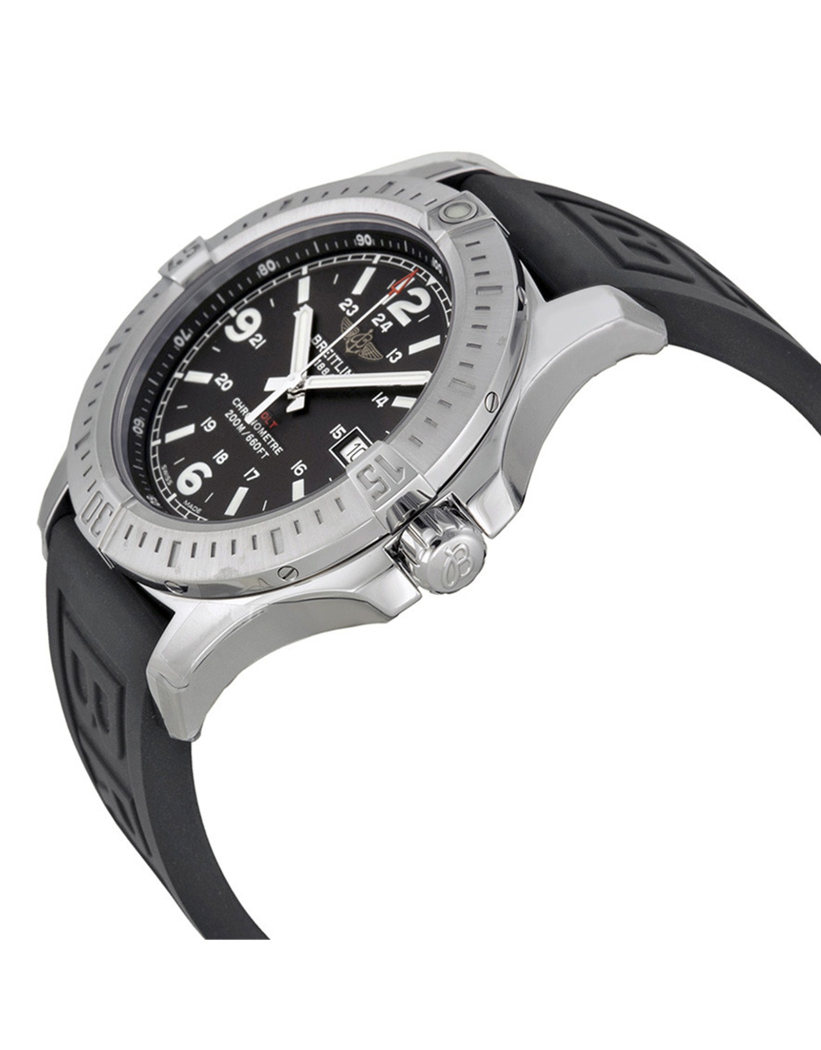Replica Breitling Colt Black Dial Black Rubber Men's Watch A7438811 BD45BKPT3