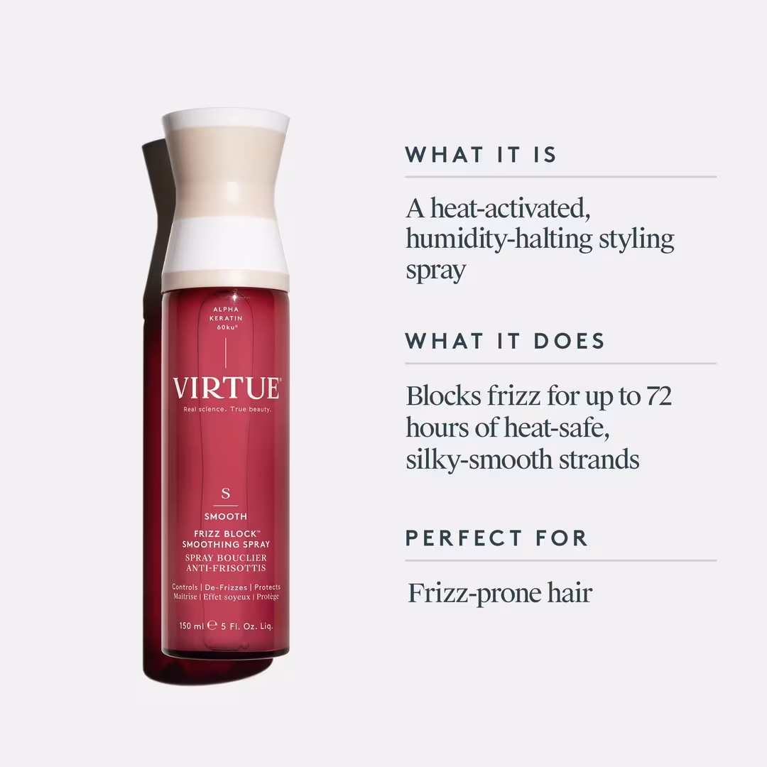 Virtue  Frizz Block Humidity-Stopping Smoothing Spray