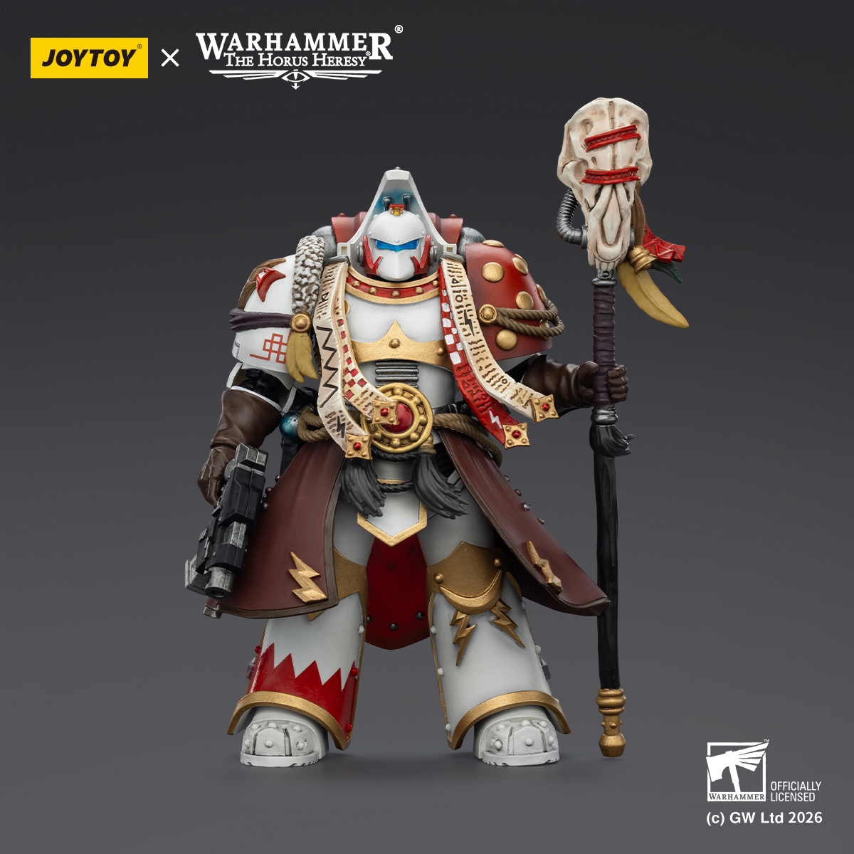 JOYTOY Warhammer 40K 1: 18 White Scars Stormseer Consul and Legion Praetor in Cataphractii Terminator Armour - JOYTOY WORLD