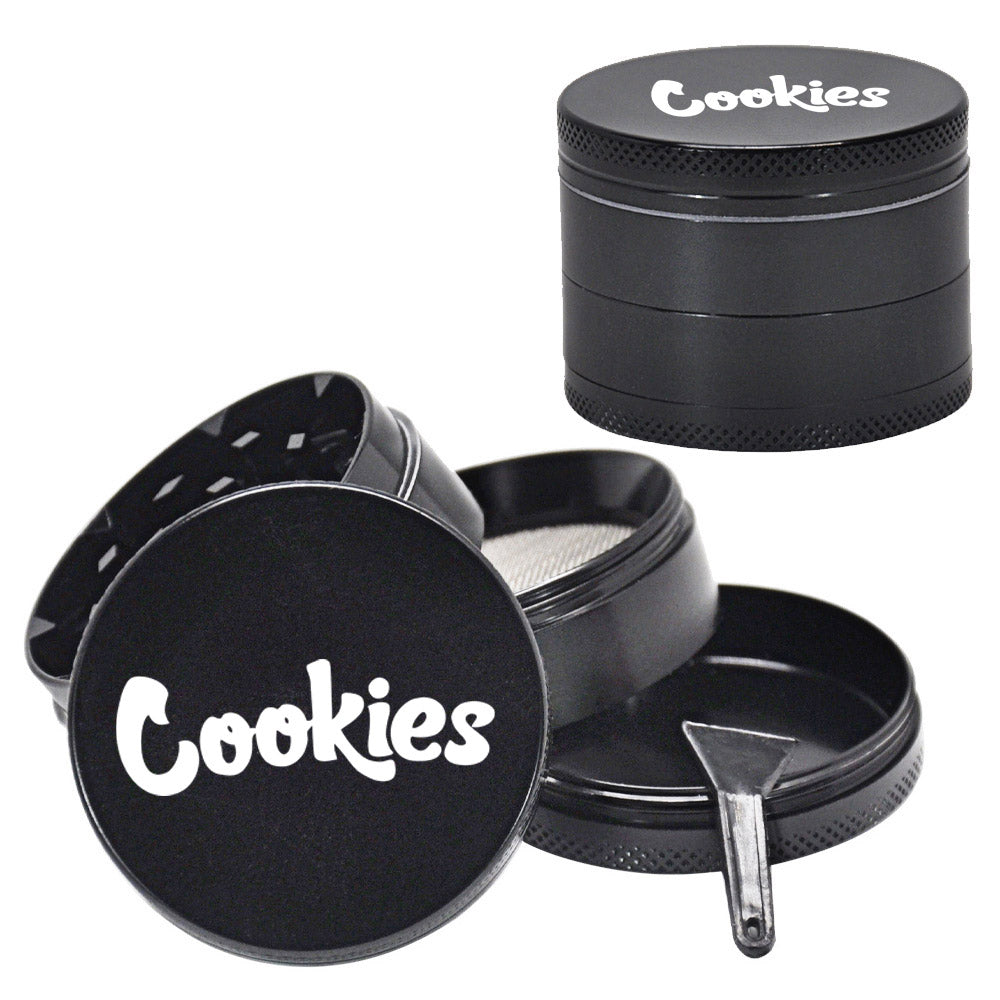 Cookies Zinc Alloy Weed Grinder 4 Layer