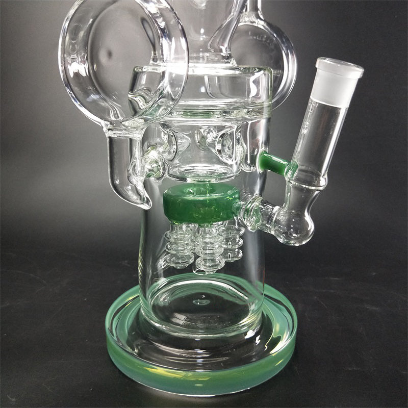 15 Triangle Recycler Glass Bong
