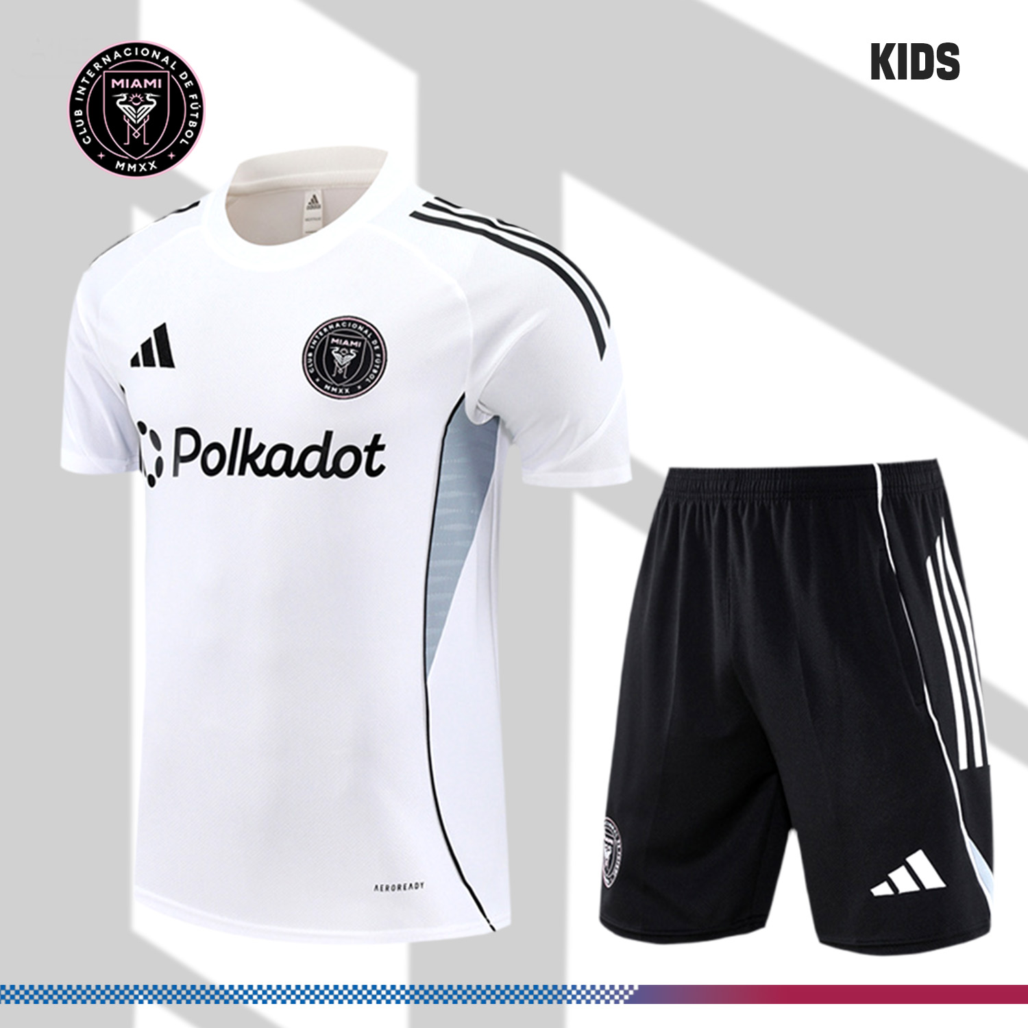 2025/2026 Miami Short Sleeve Training Jersey for Kids (Kids Kit)