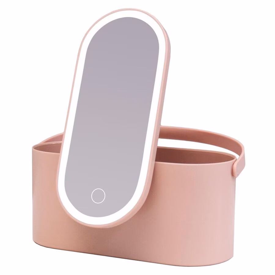 Beautycase mit dimmbarem LED-Spiegel