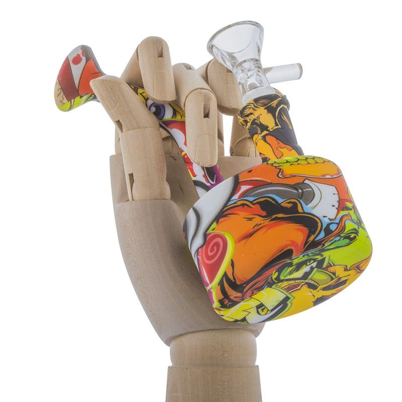 6 Oil Drum Silicone Dab Rig (Random Color)