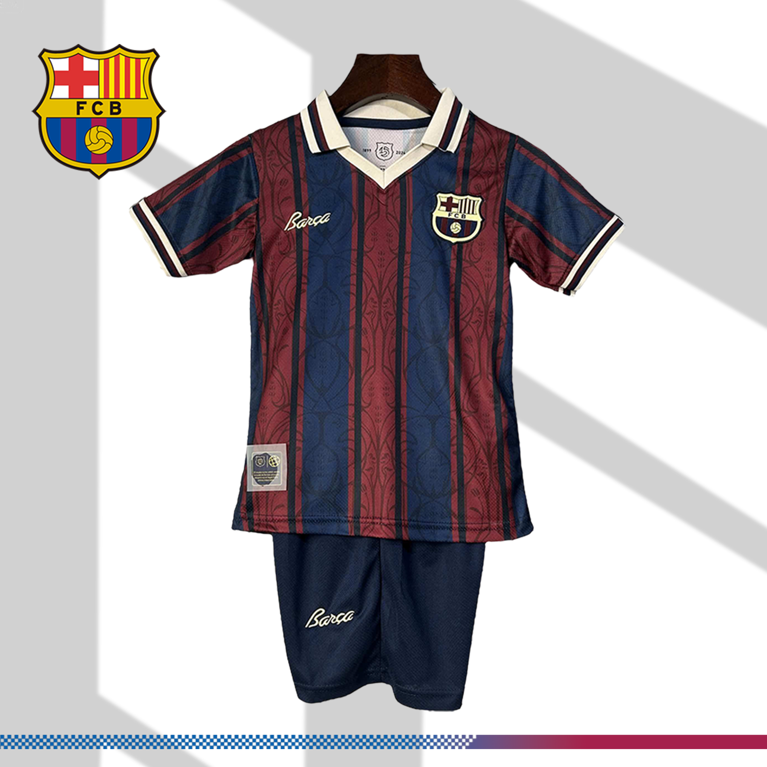 2025/2026 Barcelona 70th anniversary Football Shirt (Kids Kit socks)