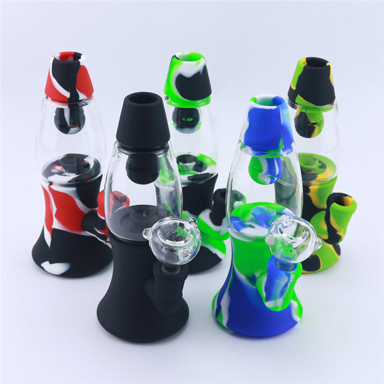 7 Camouflage Fountain Silicone Dab Rig