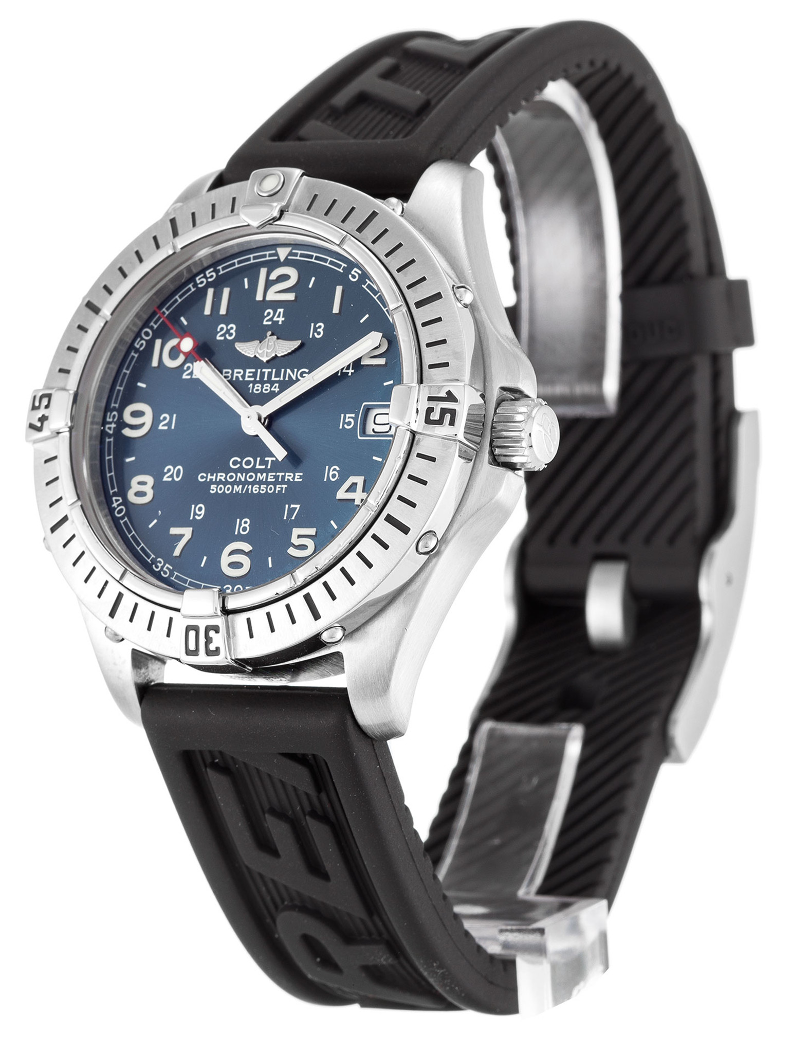 Replica Breitling Colt Quartz Blue Dial Number Markers A74350