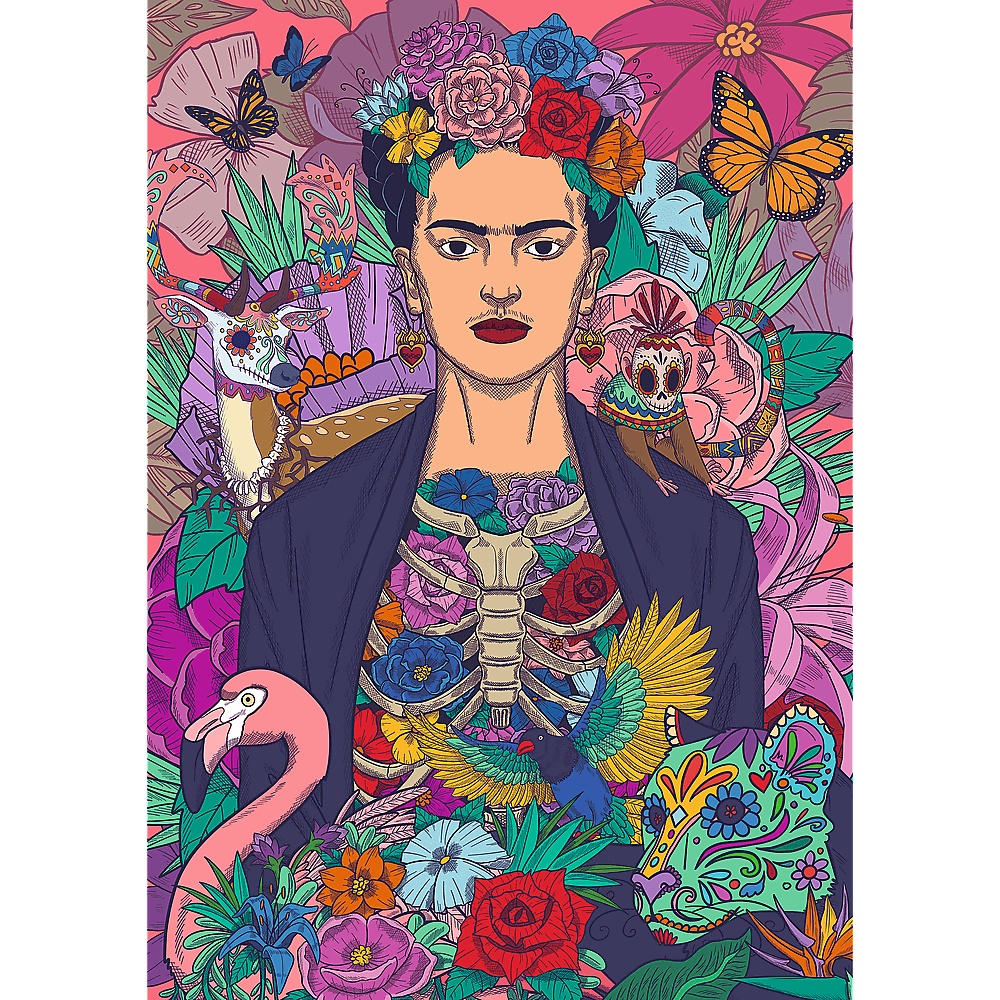 Puzzle Premium Plus Quality 1000 El.Frida Kahlo: Kwitnąca Dusza