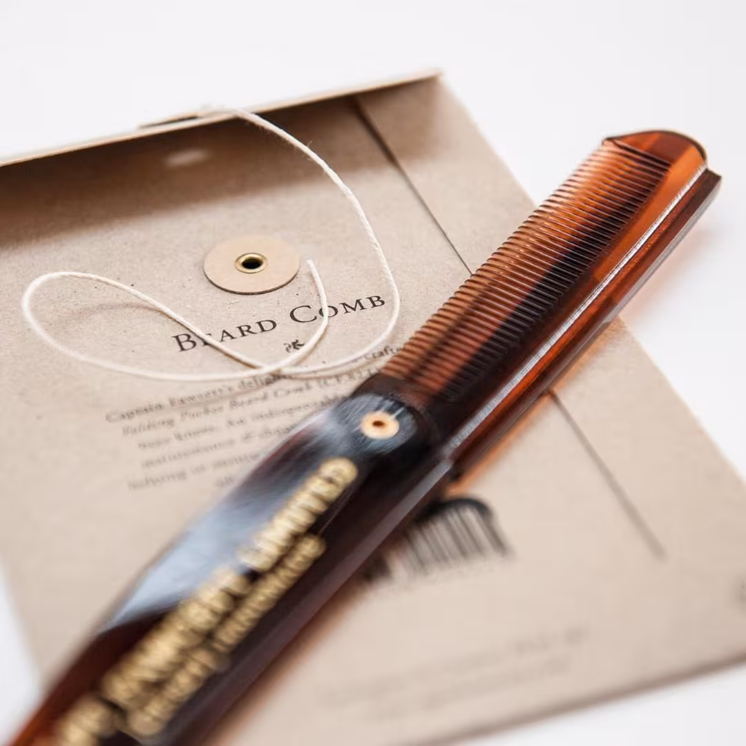 Captain Fawcett  Folding Pocket Beard Comb