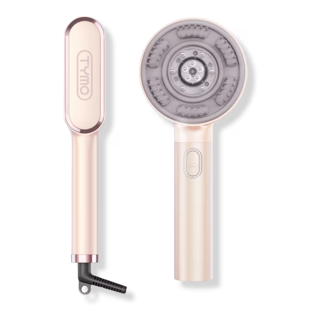 TYMO Beauty  Champagne Pink Straightening Comb & Scalp Massage Brush
