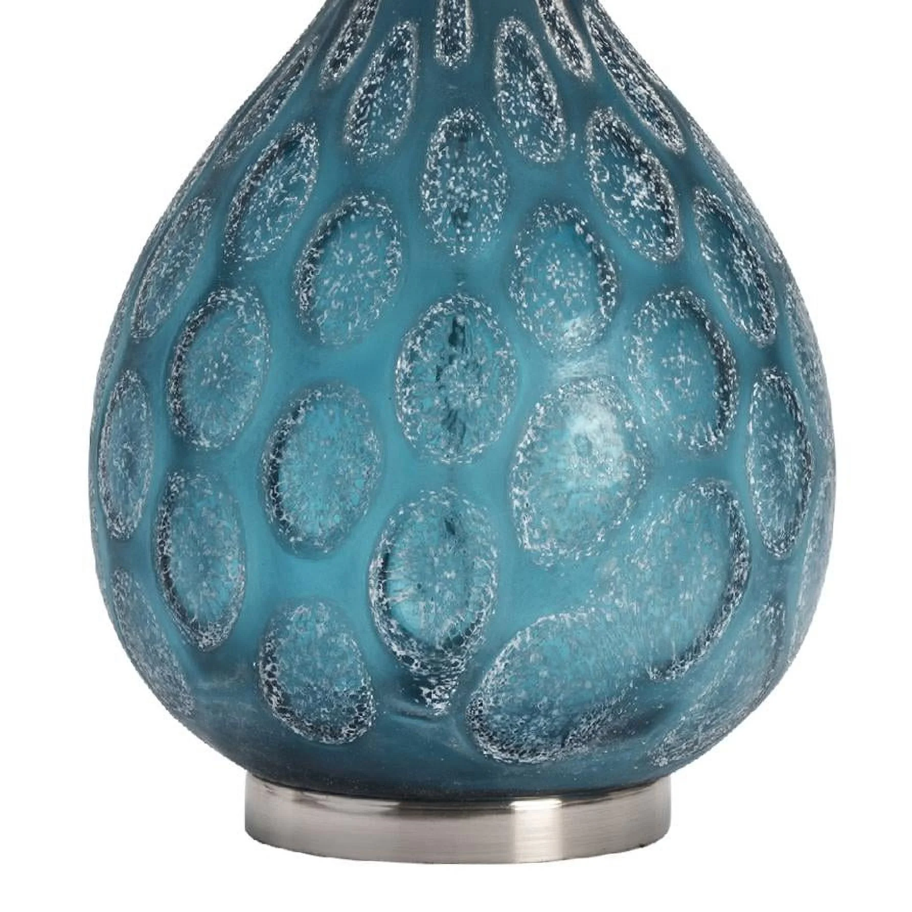 Pearson Table Lamp blue Glass 29"Ht. Transitional Style