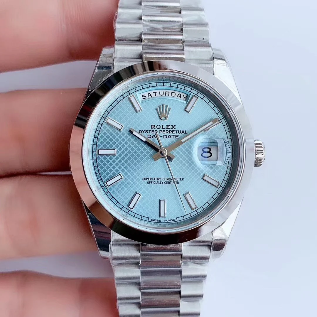 Rolex Watch DAY-DATE 41MM STAINLESS STEEL ICE BLUE DIAL Watch