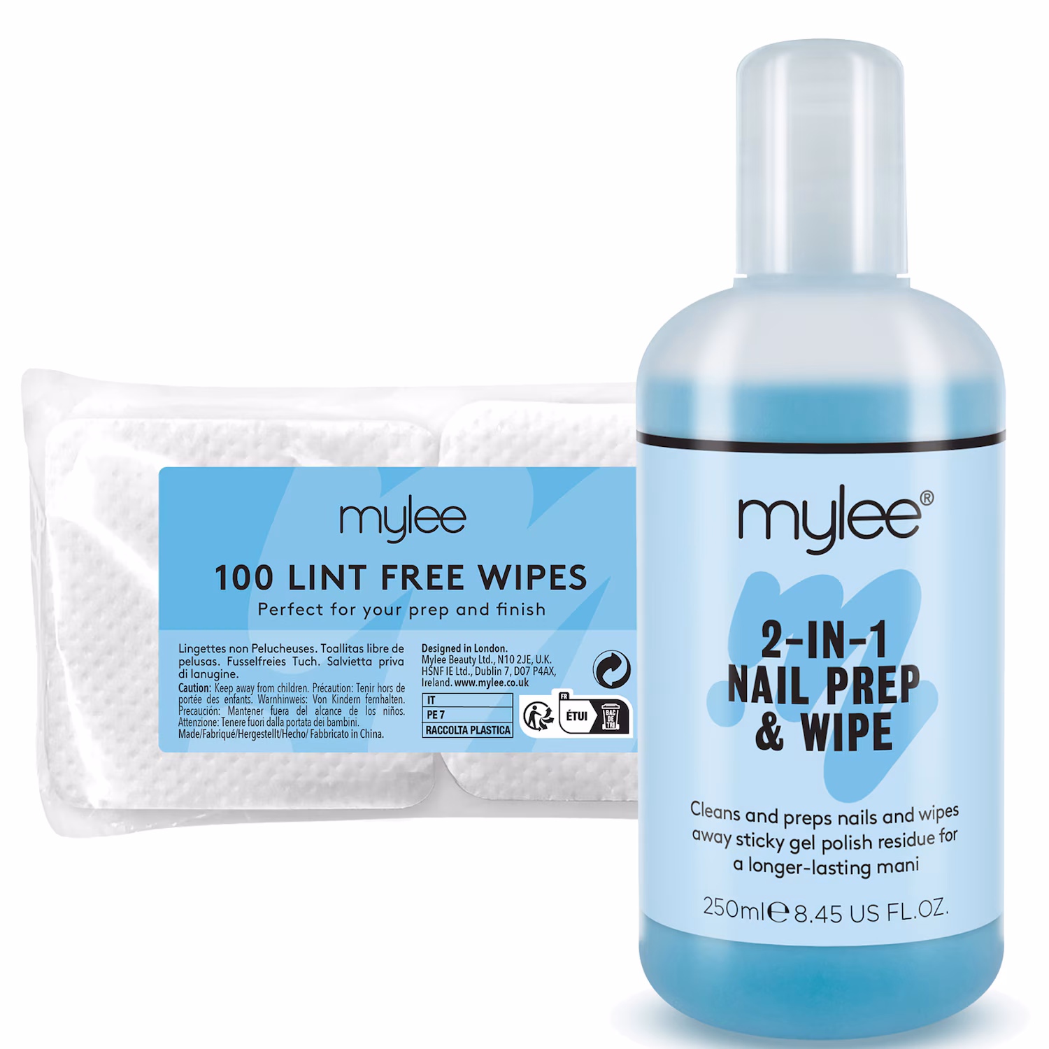 Gel Prep & Wipe und fusselfreie Pads