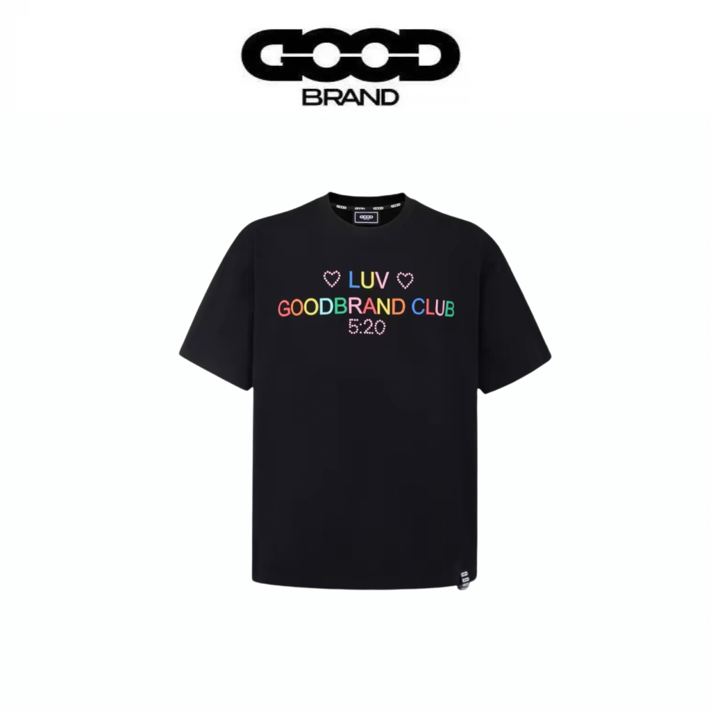 Goodbrand Rainbow Lettering Short Sleeve T-Shirt