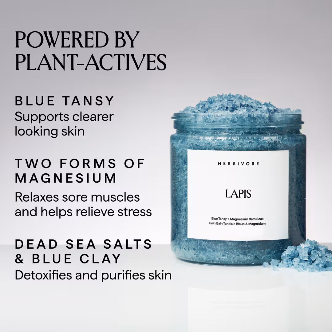 HERBIVORE  LAPIS Blue Tansy + Magnesium Bath Soak