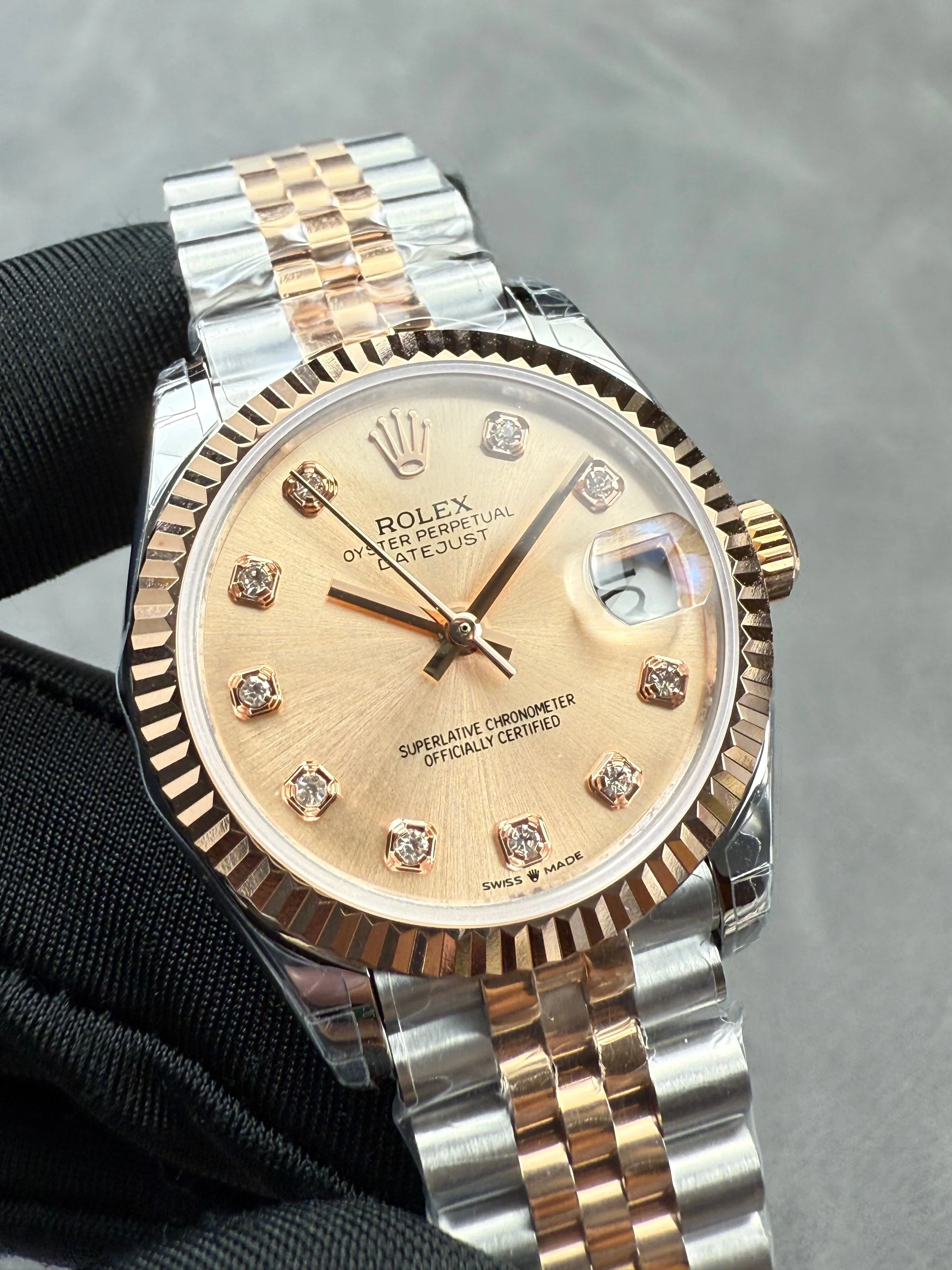 ROLEX Watch Datejust 31mm Silver Pink Gold
