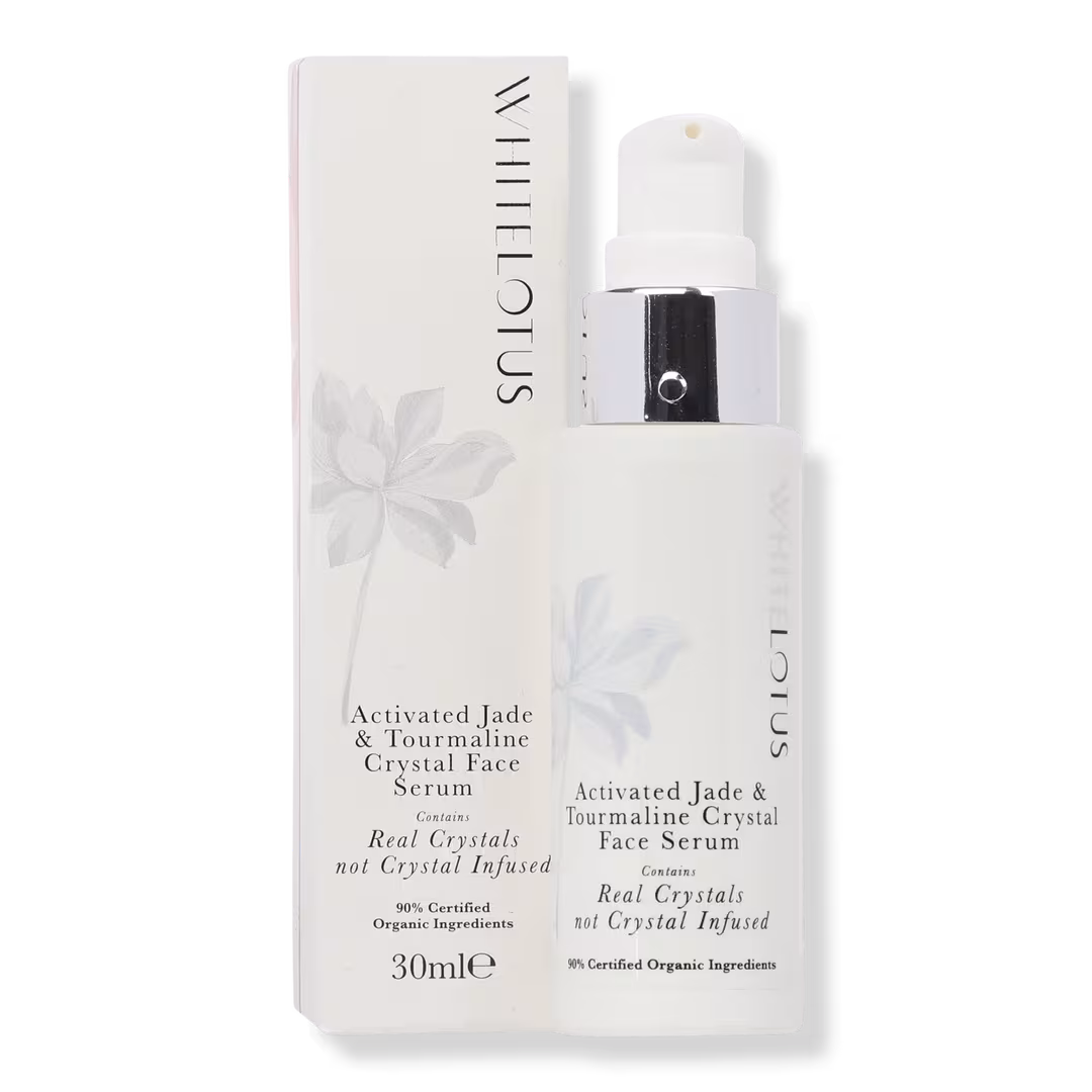 White Lotus Beauty  Activated Jade & Tourmaline Crystal Face Serum