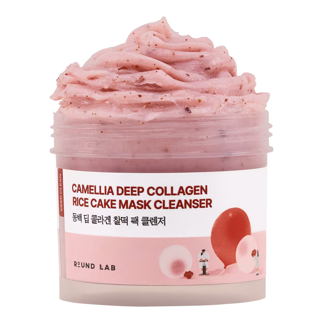 ROUND LAB  Camellia Deep Collagen Rice Cake Mask Cleanser