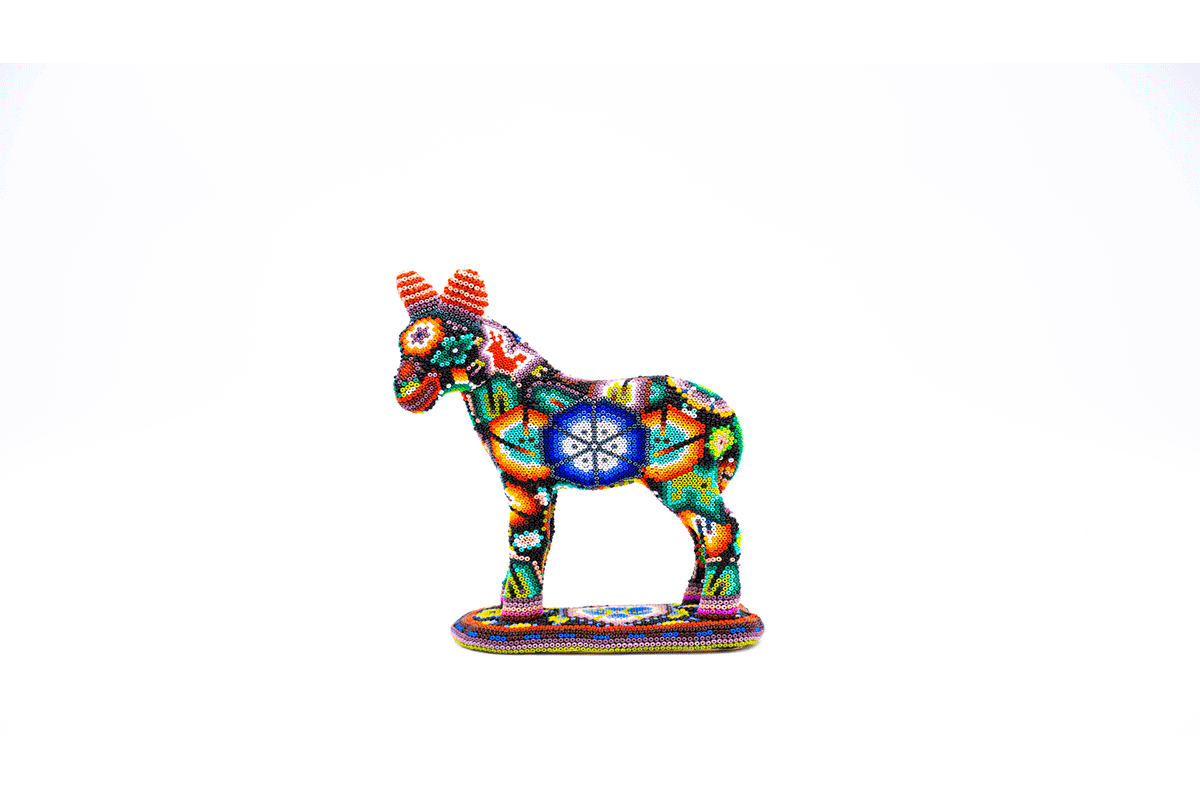Burro - Obra de Arte Huichol