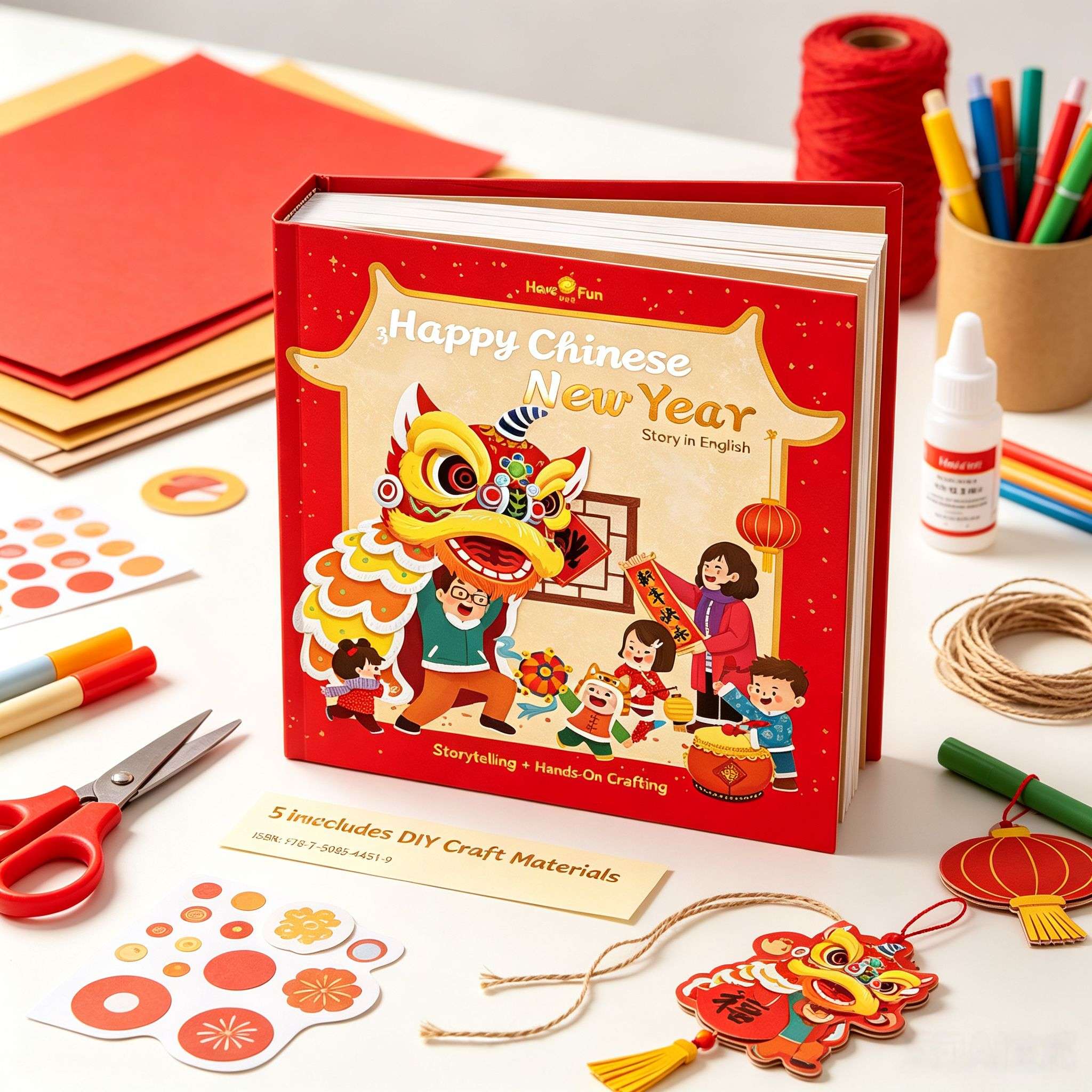 Happy Chinese New Year: A Pop-Up & Lift-the-Flap Book for Kids | English Edition