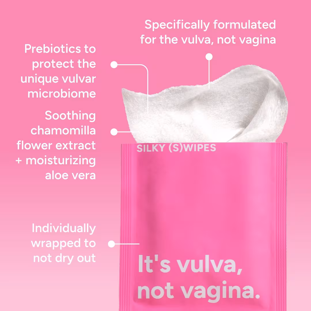 Smile Makers  Silky Swipes Individually Wrapped Intimate Wipes
