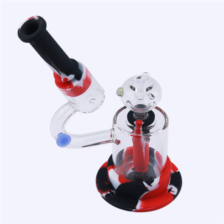 8 Microscope LED Luminous Silicone Dab Rig