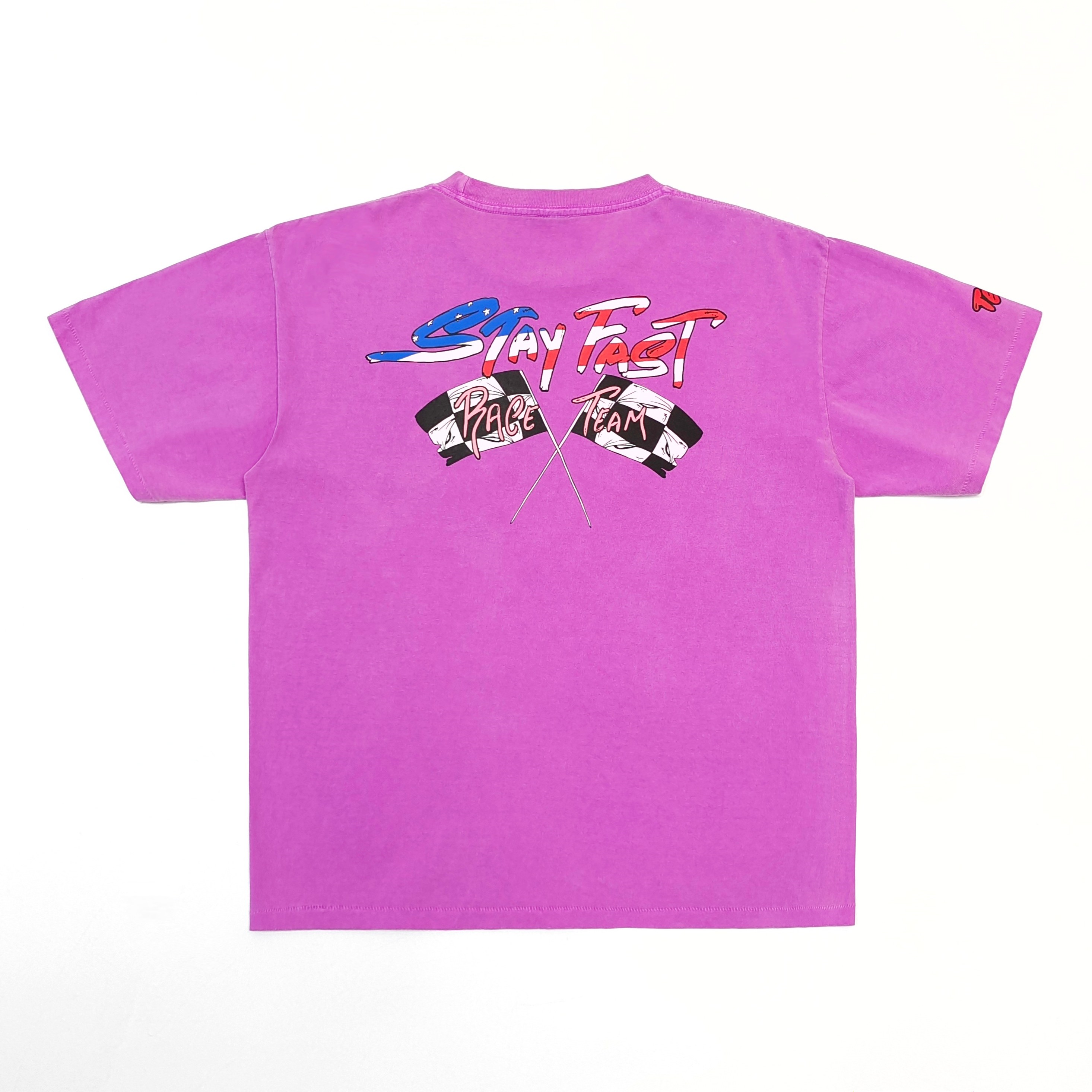 1:1 Racing purple round-neck short-sleeved shirt