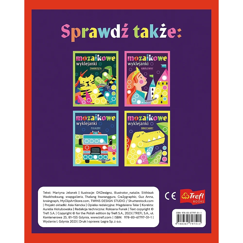 Książka Aktywizująca Potworki. Mozaikowe Wyklejanki