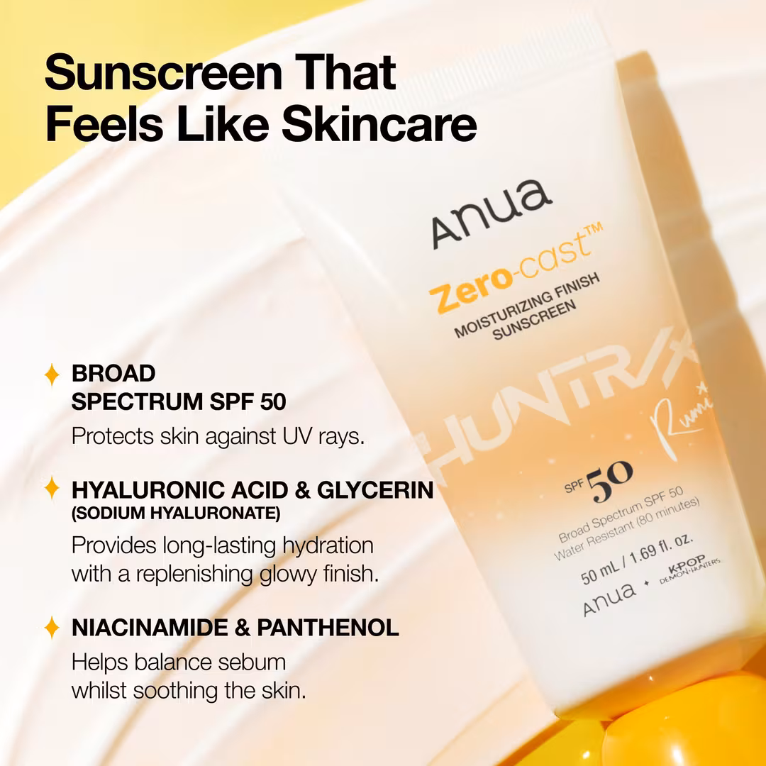 ANUA  KPop Demon Hunters Zero-Cast Moisturizing Finish Sunscreen
