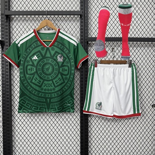 2026 Mexico Kids/Adult Set home (With Socks)