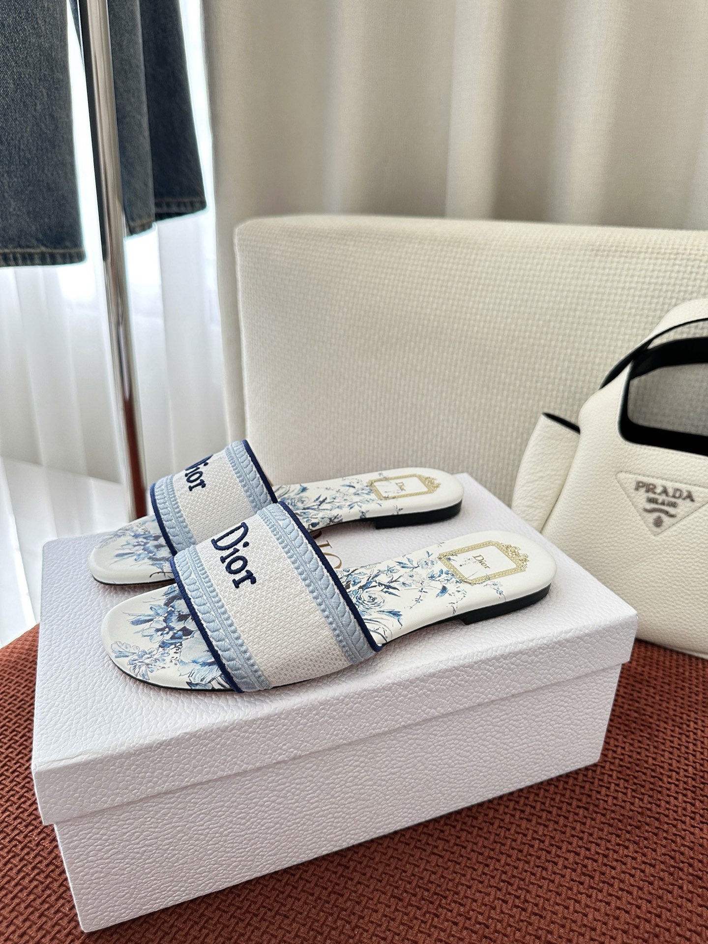 Dior shoes 26ss 𝐃𝐰𝐚𝐲 Flower series cotton embroidery cooler