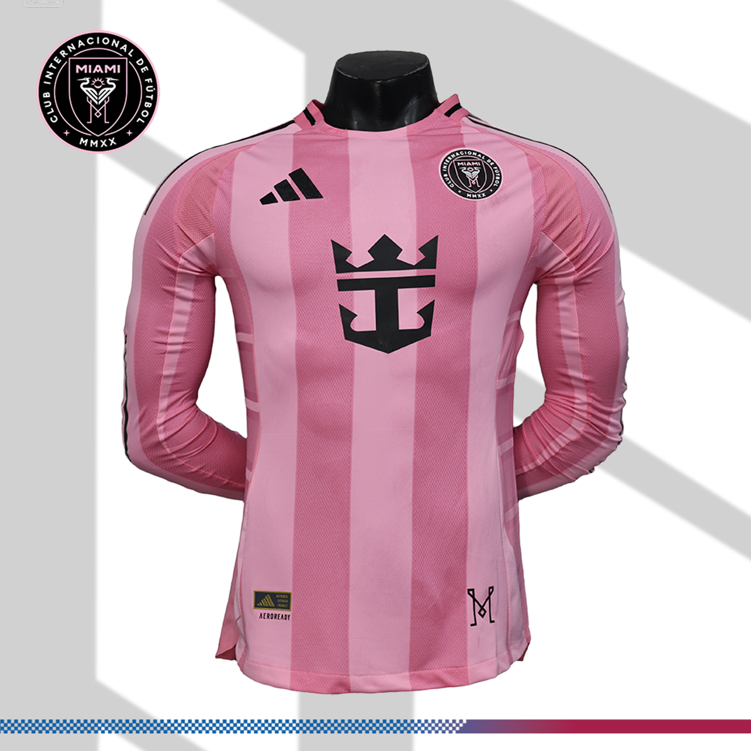 2025/2026 Miami FC Home Long Sleeve Football Shirt (Player Edition)