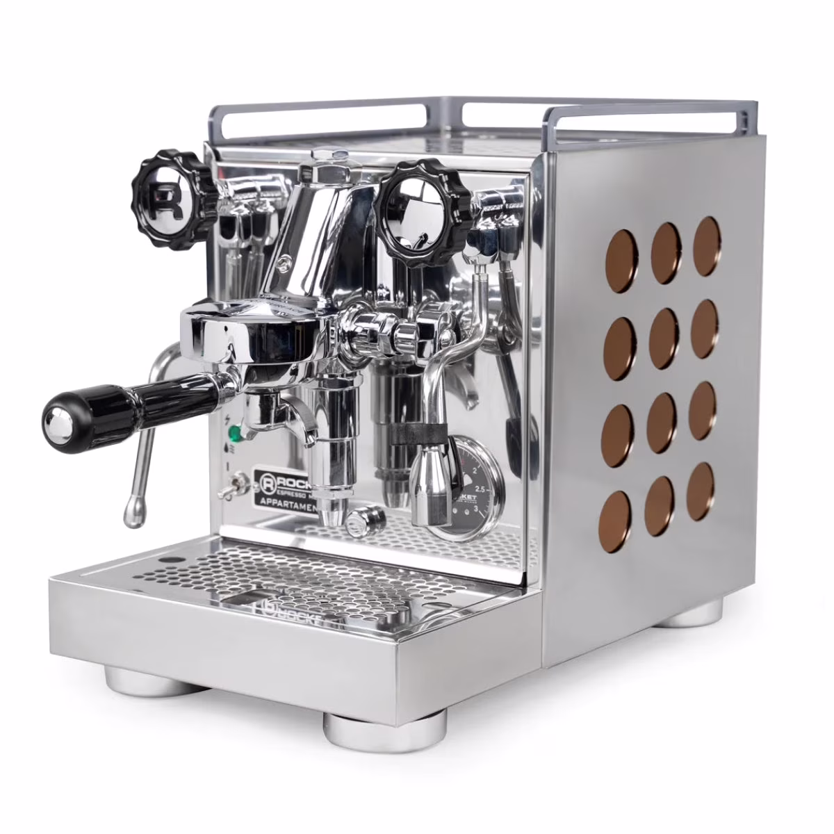 Rocket Espresso Appartamento Nera Espresso Machine | E61 | Heat Exchanger | (Black/Black)