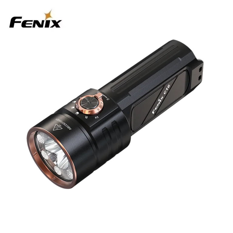 Fenix C16 6000 lumens multifunctional palm shaped ultra bright flashlight with high capacity and built-in battery pack power