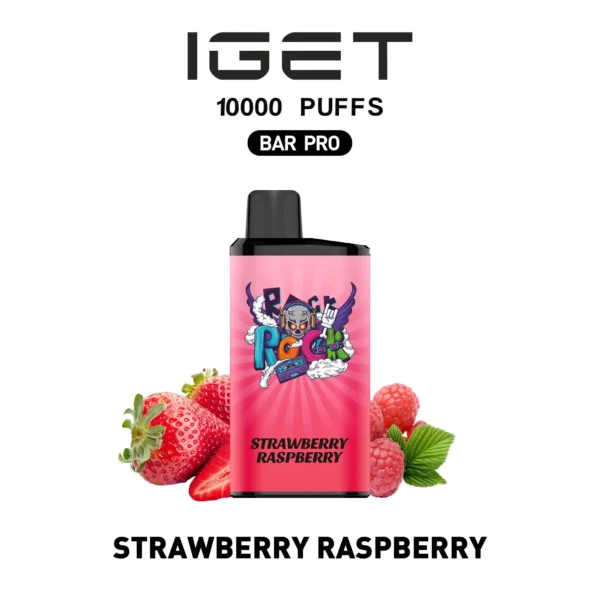 IGET BAR PRO 10000 Strawberry Raspberry
