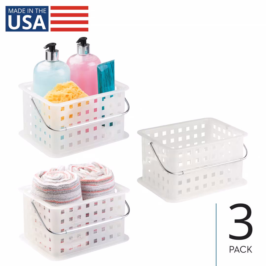 iDesign  Medium Stackable Shower Caddy Basket