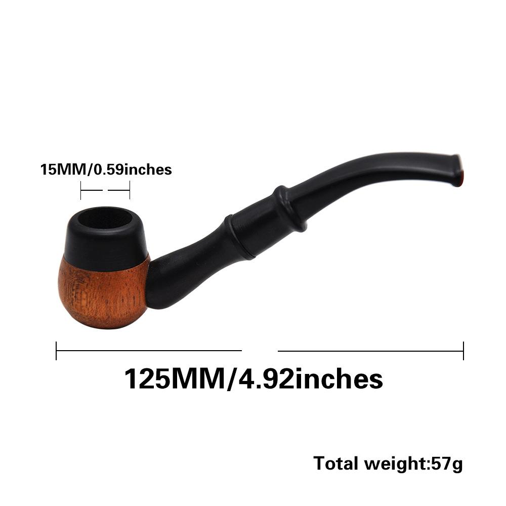 Ebony Wooden Sherlock Pipe