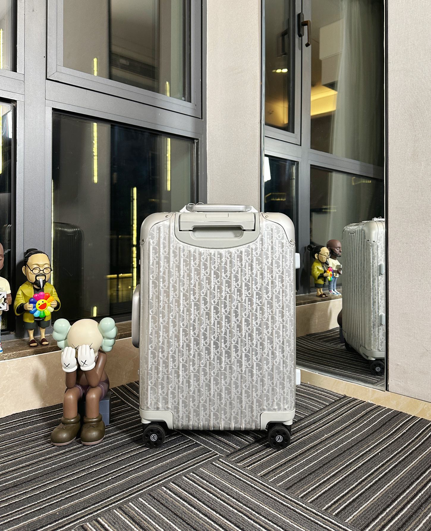 Dior X rimowa joint classic trolley case