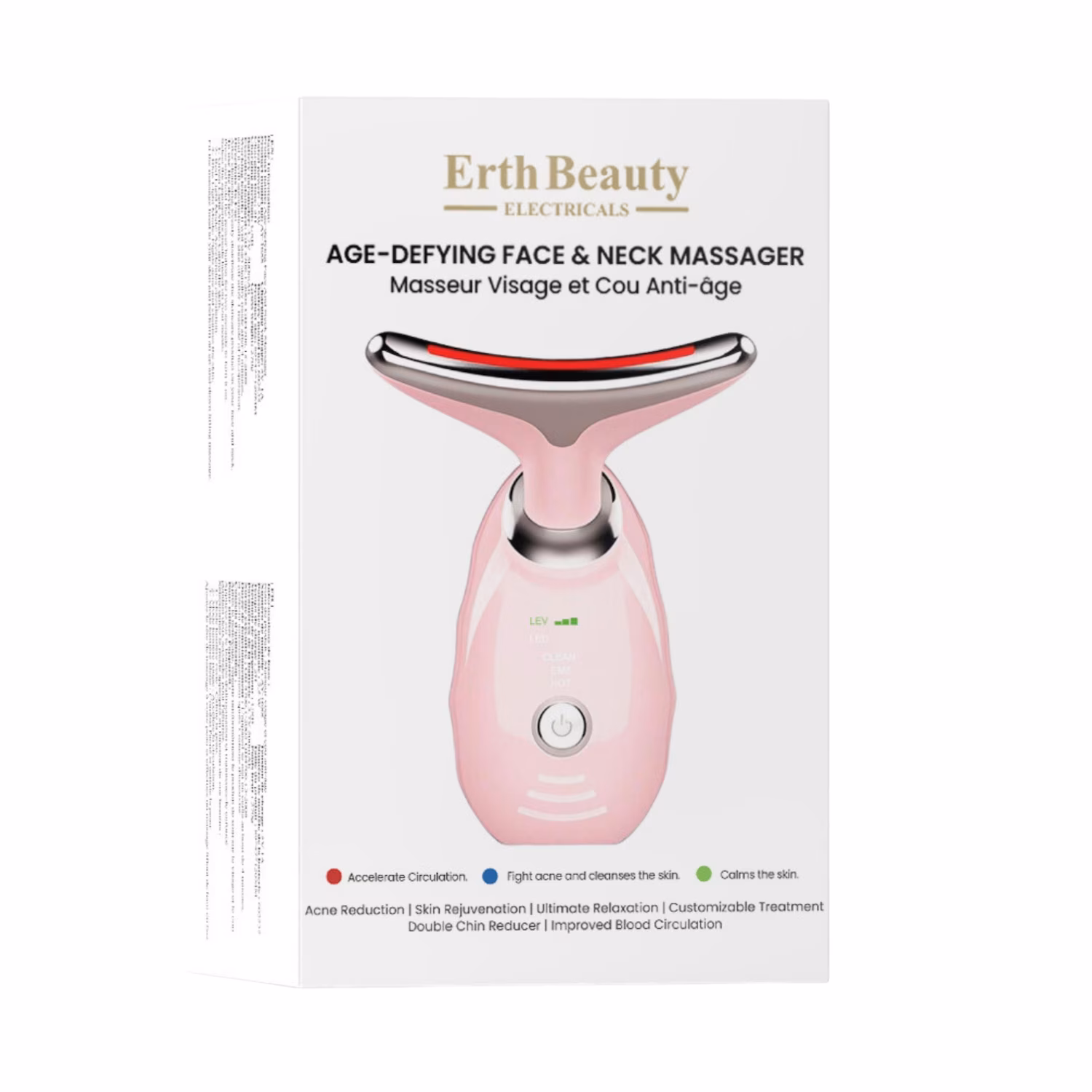 Anti-Aging Gesichts- und Halsmassager Rosa