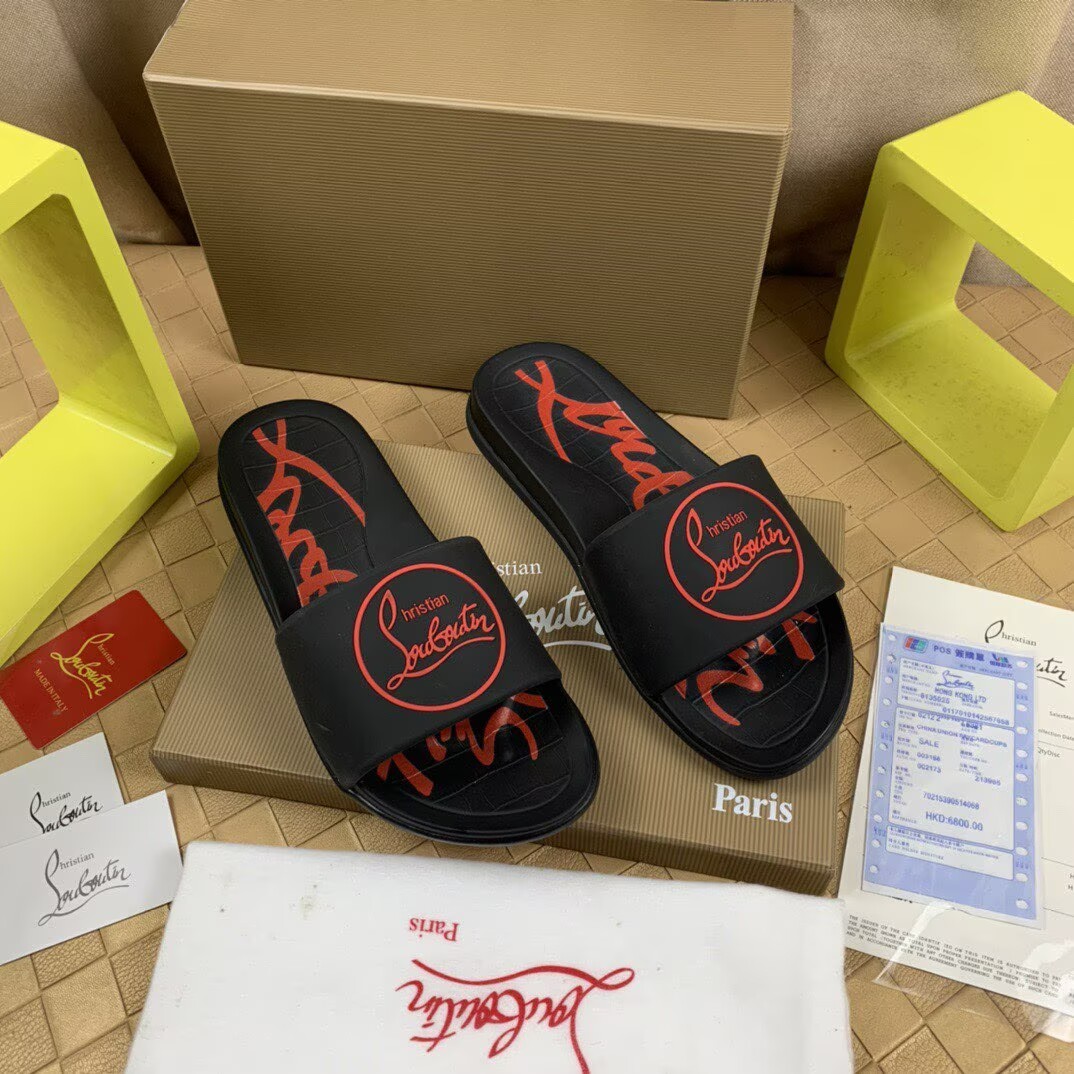 CHRISTIAN LOUBOUTIN SLIPPERS - CCSHOES