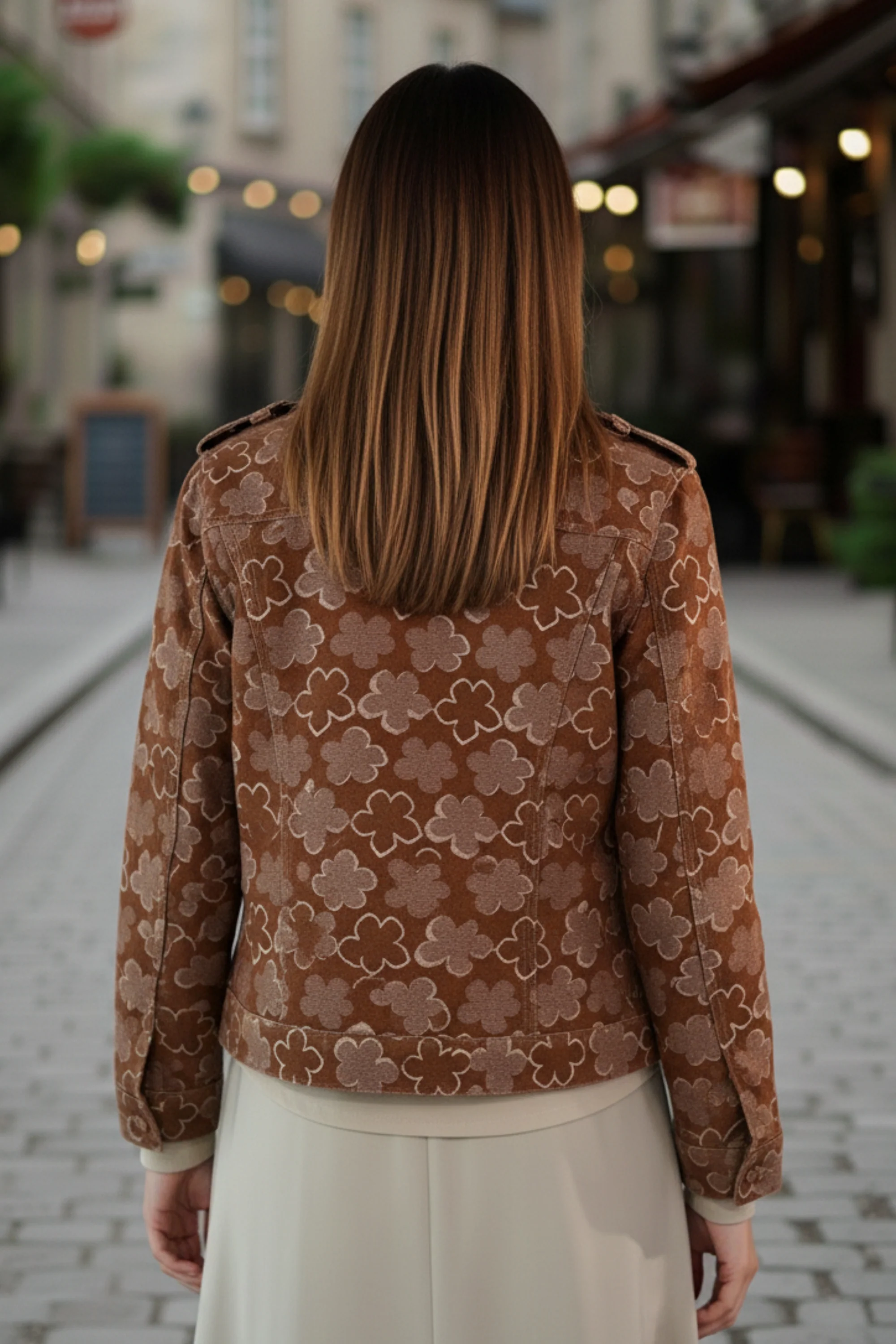Autumn Fleur Denim Jacket