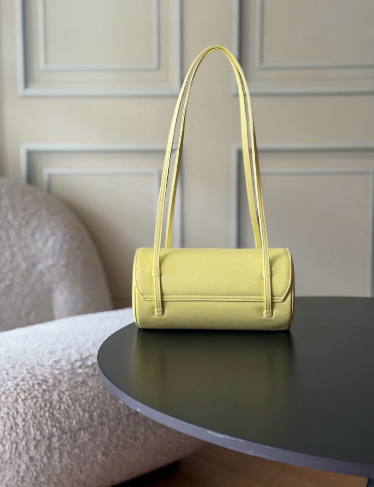 Chanel Preppy Coco 26P Cylindrical Bowling Bag