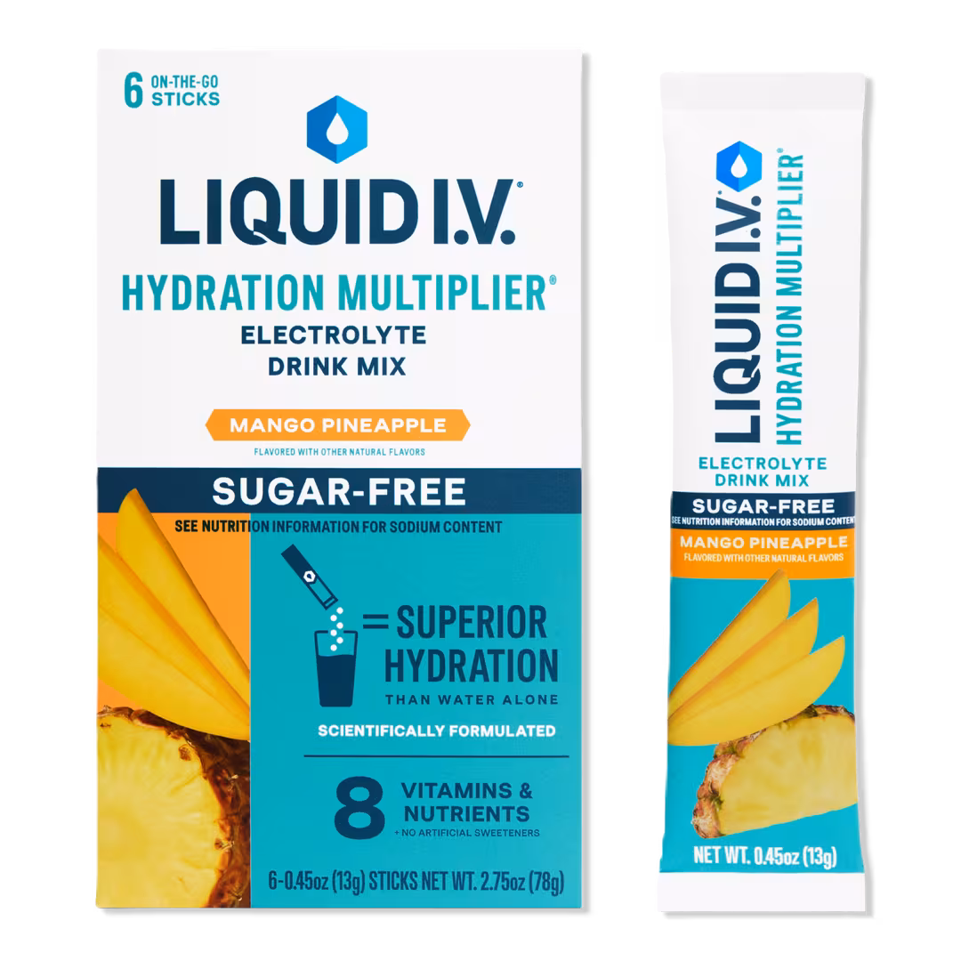 LIQUID I.V.  Hydration Multiplier Electrolyte Drink Mix Sugar Free Mango Pineapple