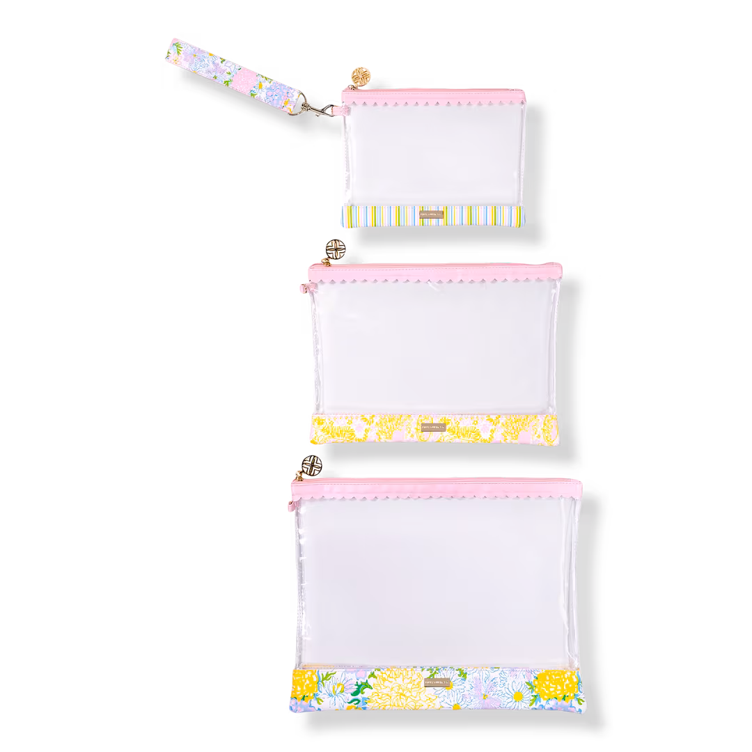 Lilly Pulitzer  Carryall Trio Pouch Set
